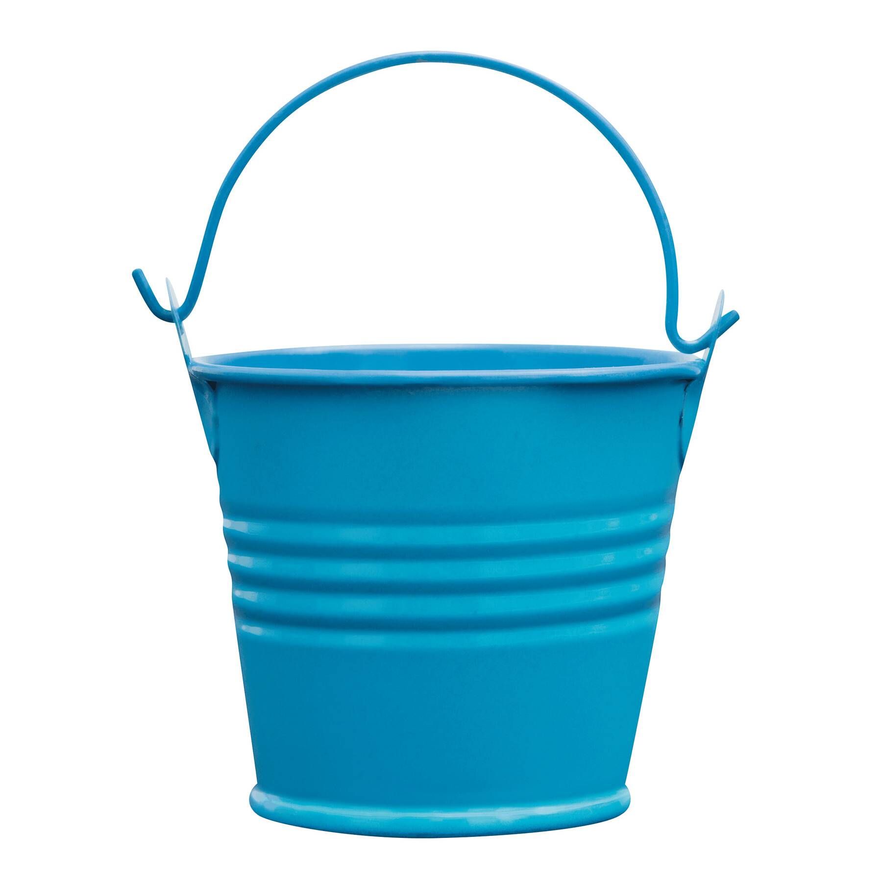 Kerze im Eimer CLAM - blau-357