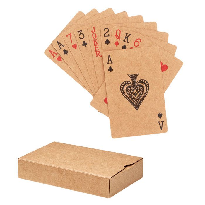 Recycelte Spielkarten ARUBA + - beige-761