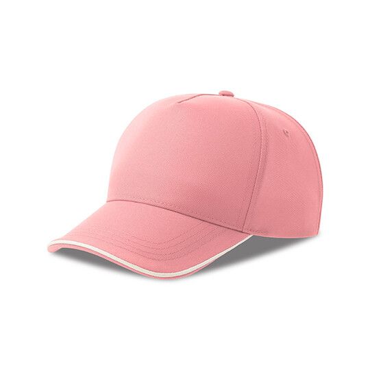 Recy Five Piping Cap - pink - white-706