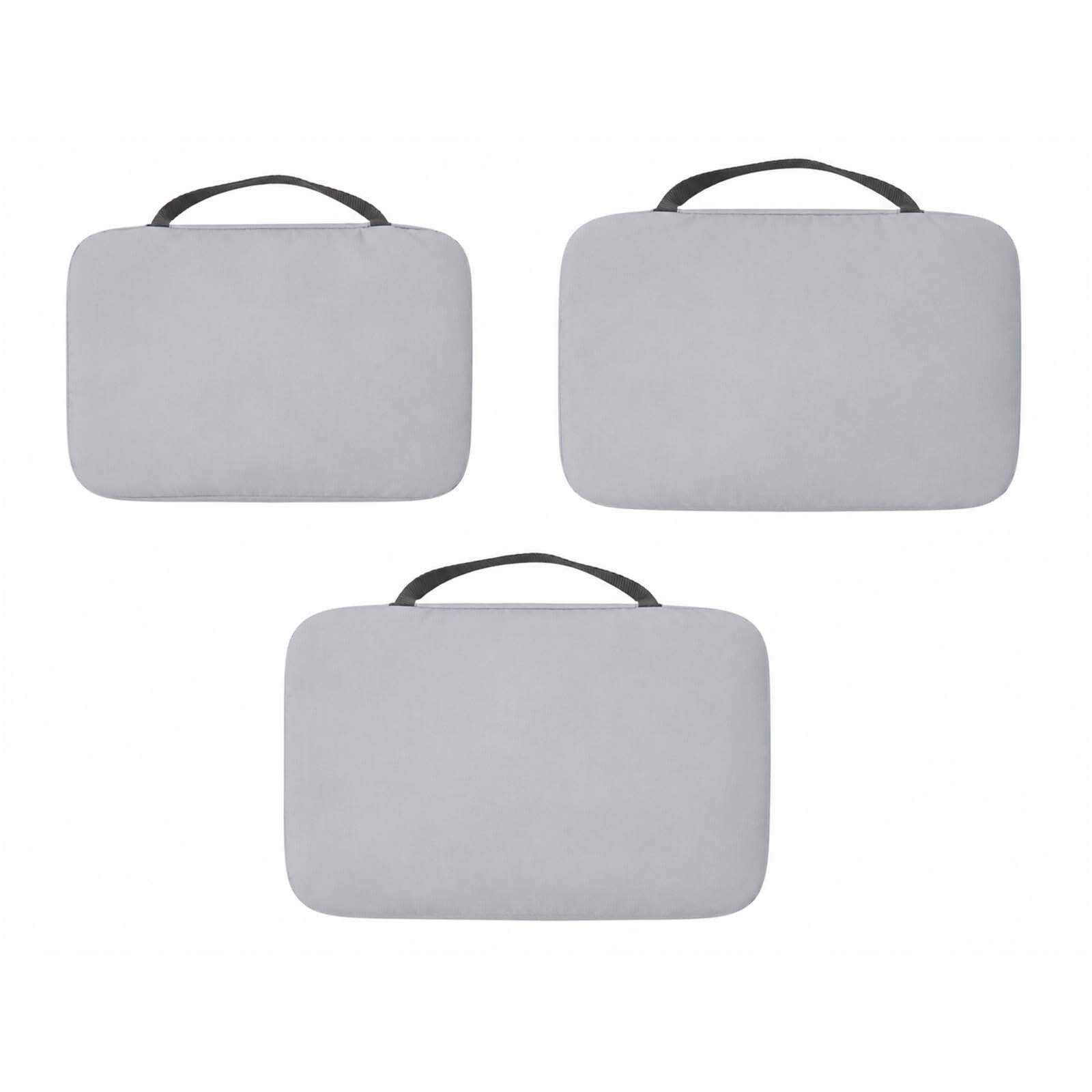 Jet GRS recycelte Packwürfel – 3er-Set - grau-963