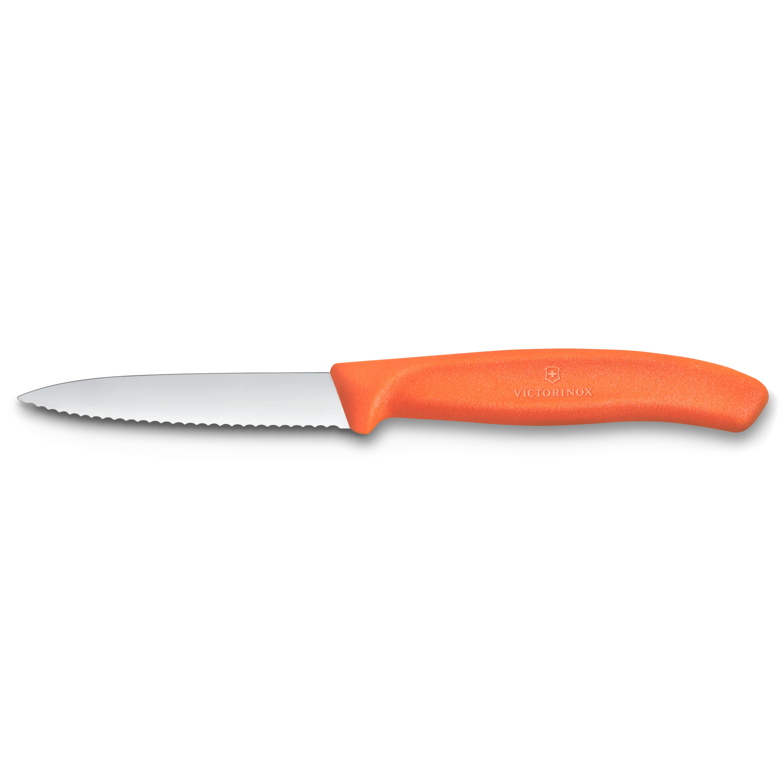 Swiss Classic Gemüsemesser 8 cm mit Wellenschliff - orange-220