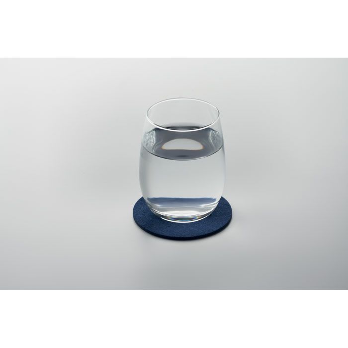 Runder Untersetzer RPET FELTSTER - blau-8