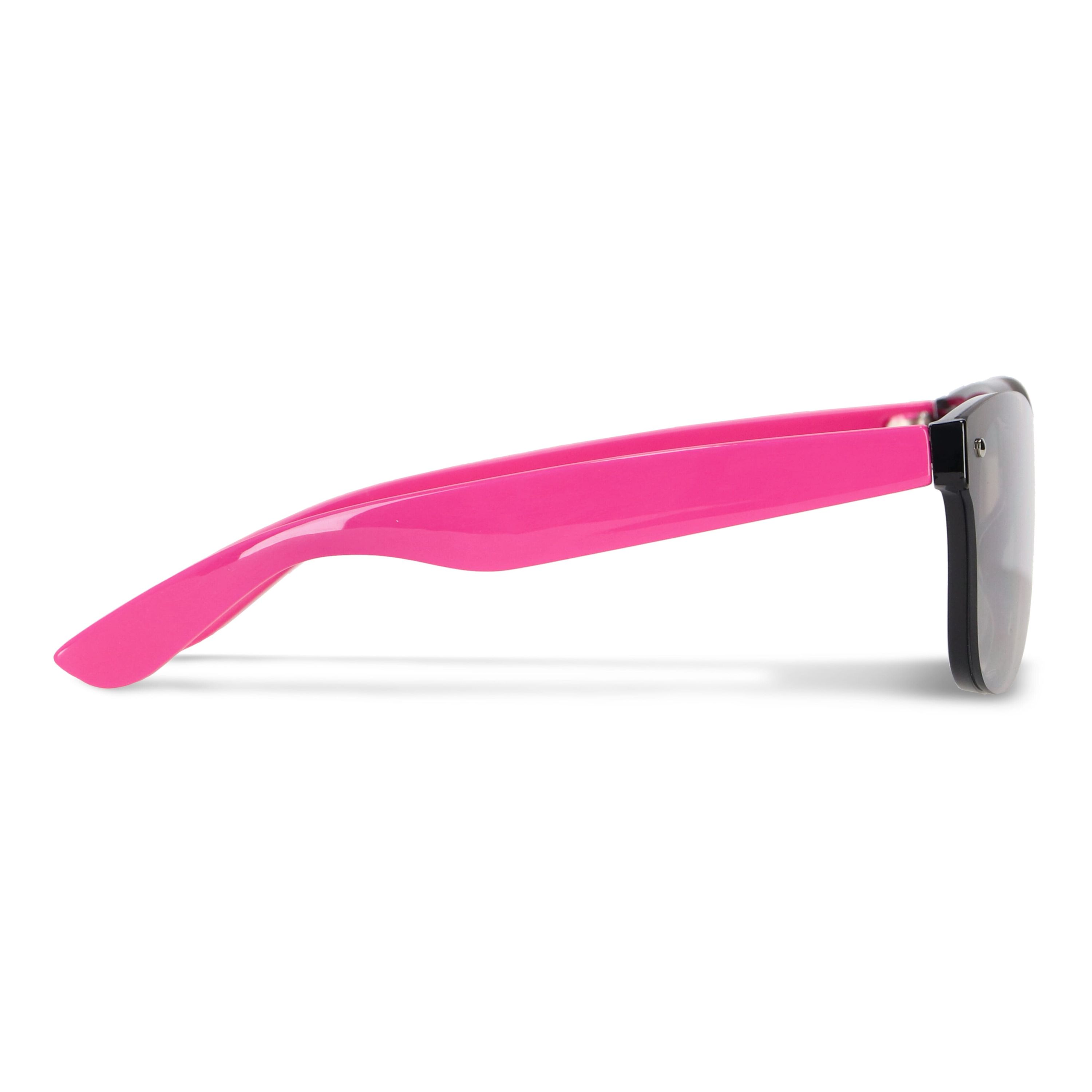 Justin R-PC Sonnenbrille mit verspiegelten Uni-Gläsern UV400 - rosa-340