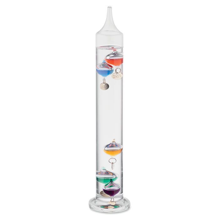 Galileo Thermometer Glas 28cm GALI - transparent-360