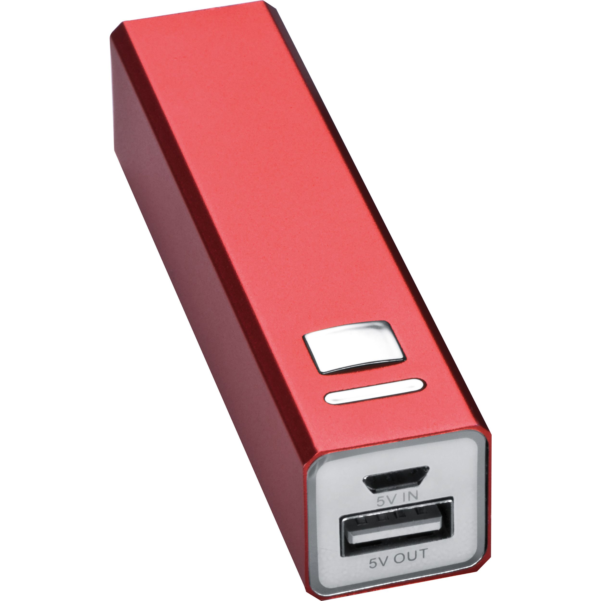 Metallpowerbank Port Hope - rot-893