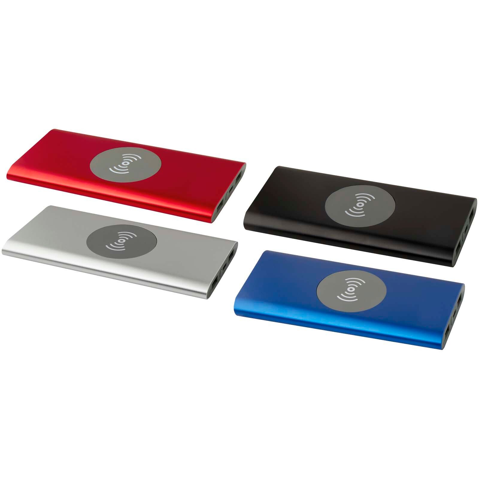 Juice 8000 mAh Typ-C kabellose Powerbank aus recyceltem Aluminium - silber-162