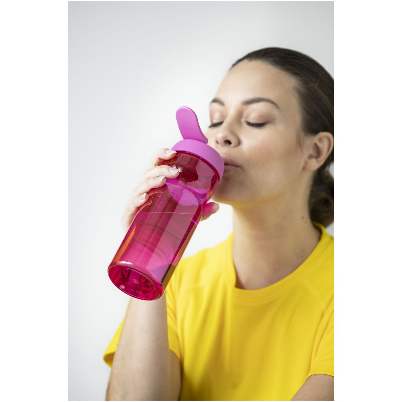 H2O Active Base 650 ml Sportflasche mit Klappdeckel - transparent -  blau-414