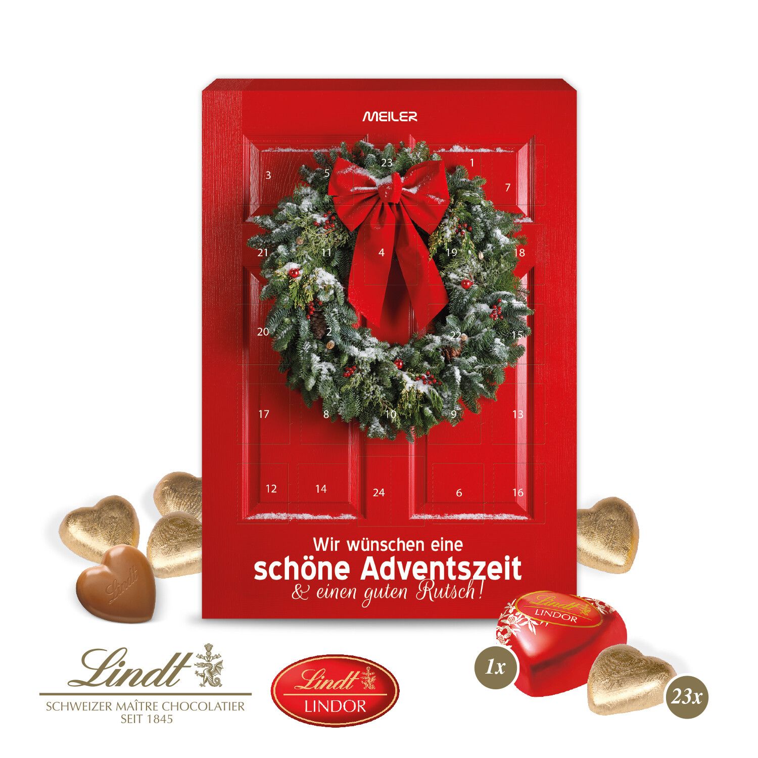 Adventskalender Lindt "Schokoladen-Herzen"-1