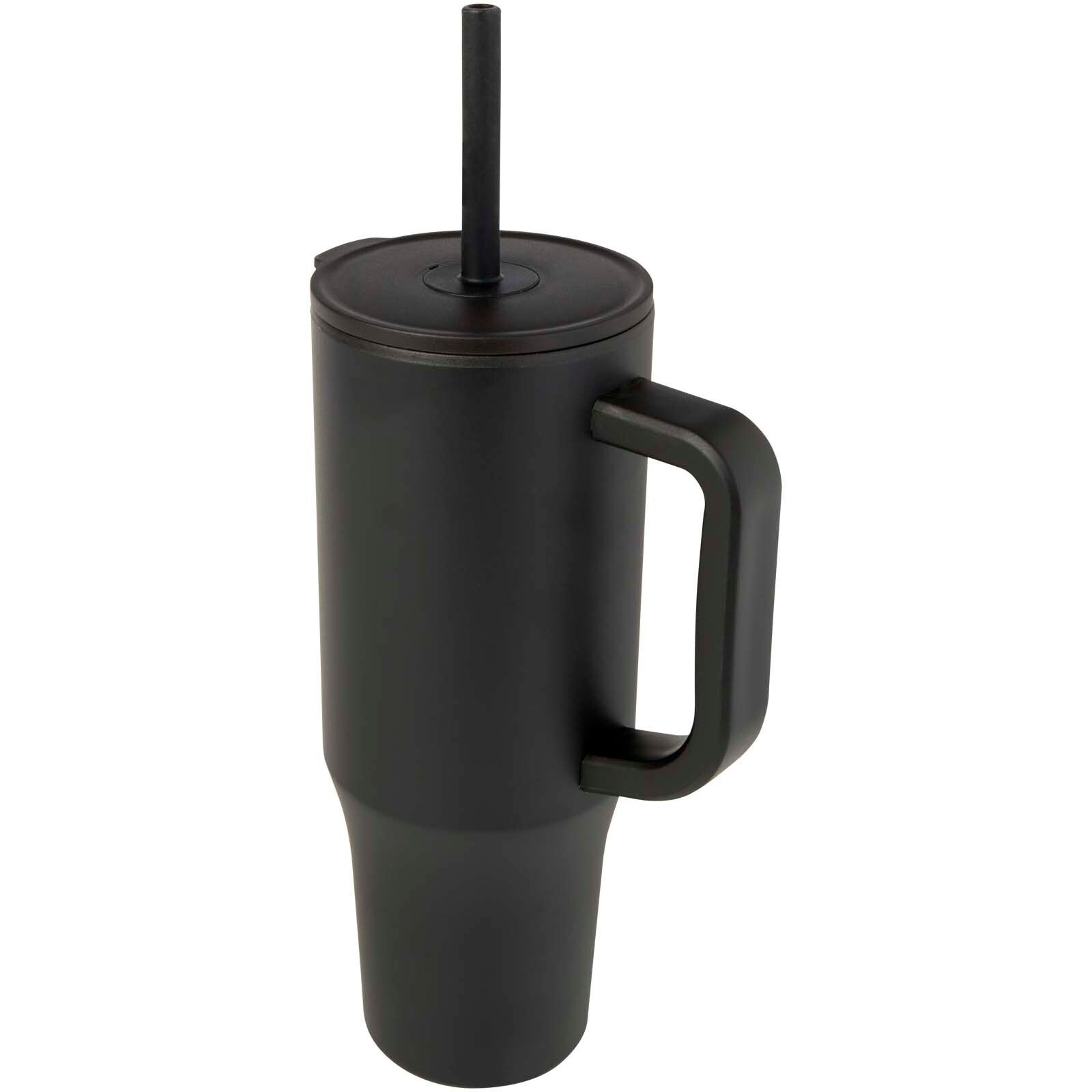 Brady 900 ml RCS-zertifizierter Isolierbecher mit Silikon Trinkhalm - schwarz-806