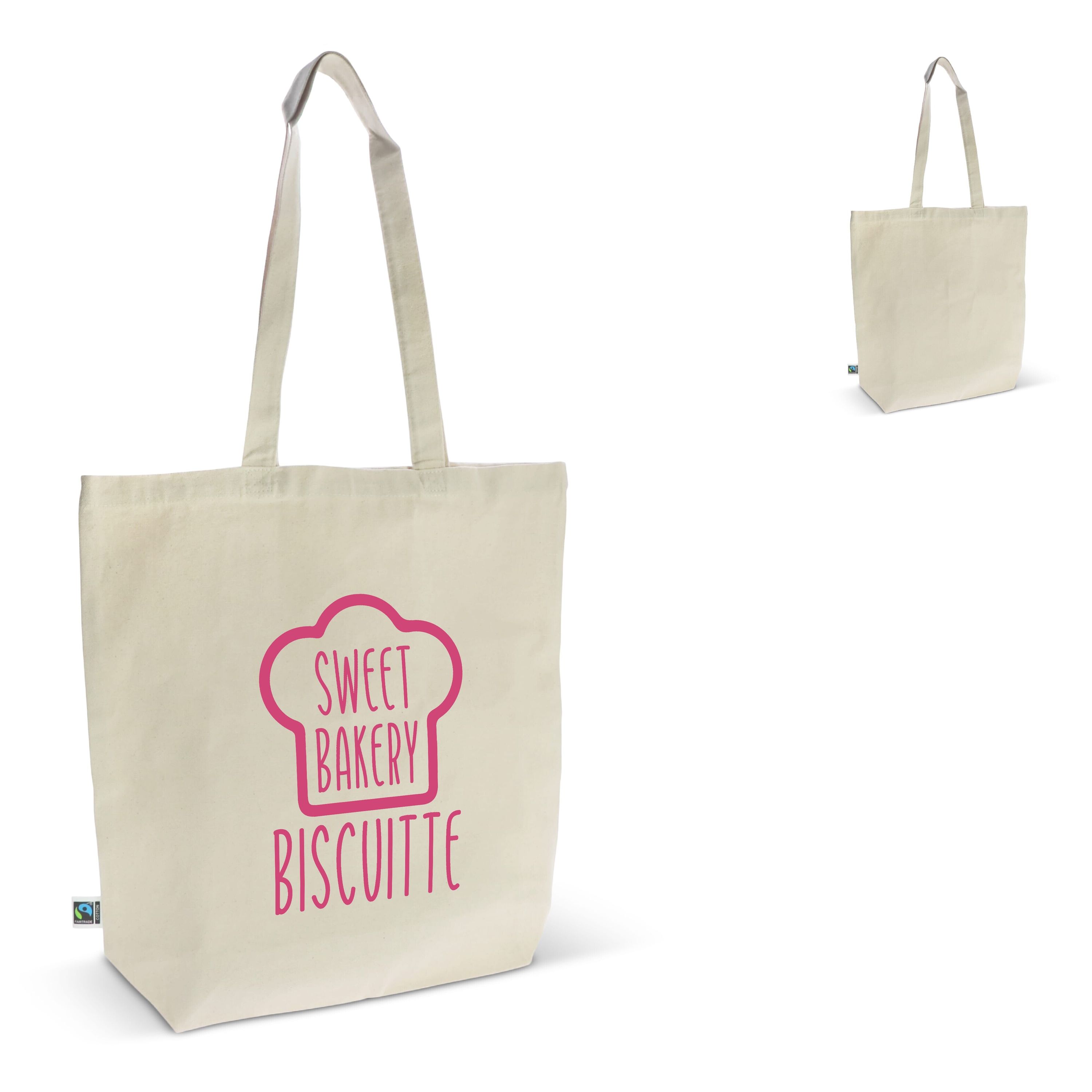 Tasche Fairtrade 270g/m² 42x12x43 cm - natur-748