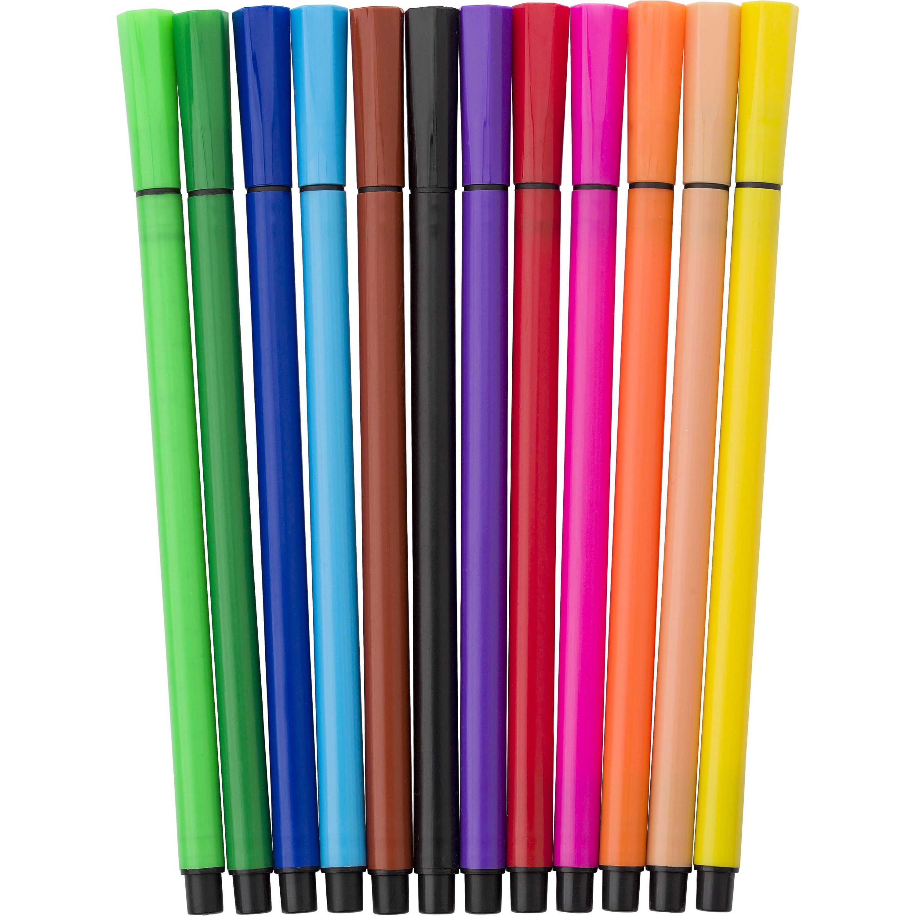 Filzstift-Set aus Kunststoff Evan - hellblau-475