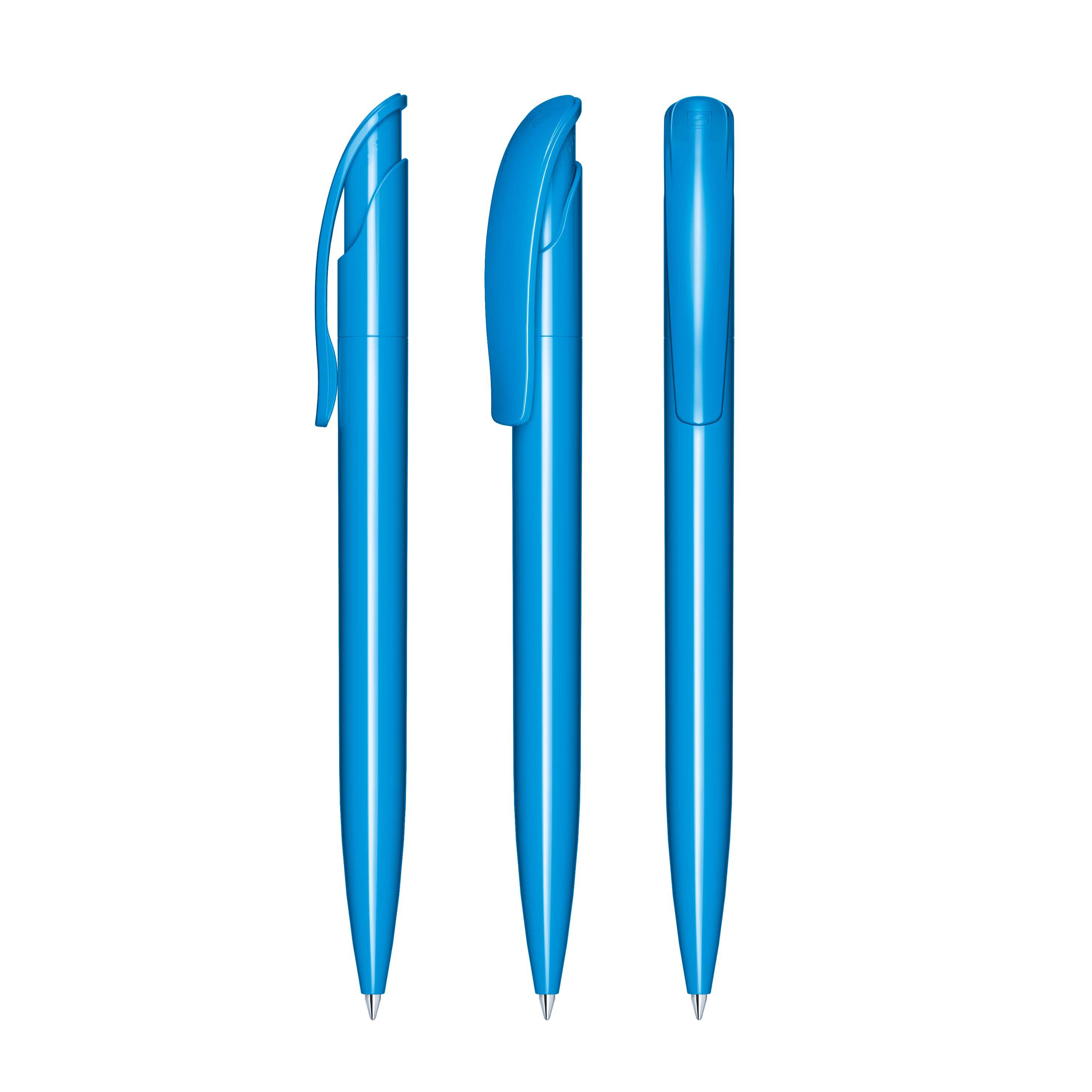 Challenger Polished Druckkugelschreiber - cyan-506