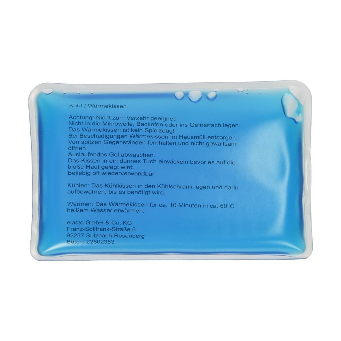 Kühl-/Wärmekissen Relieve - blau-721