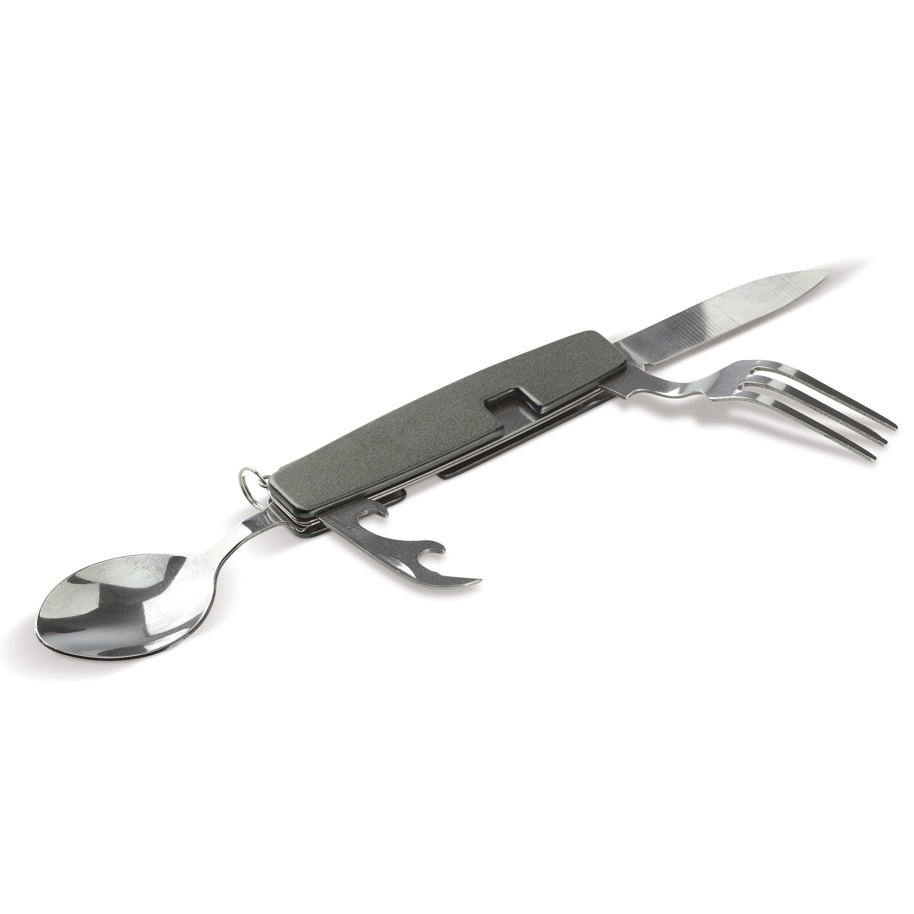 Zusammenklappbares Besteck im Multi-tool - gun metal - dark-17