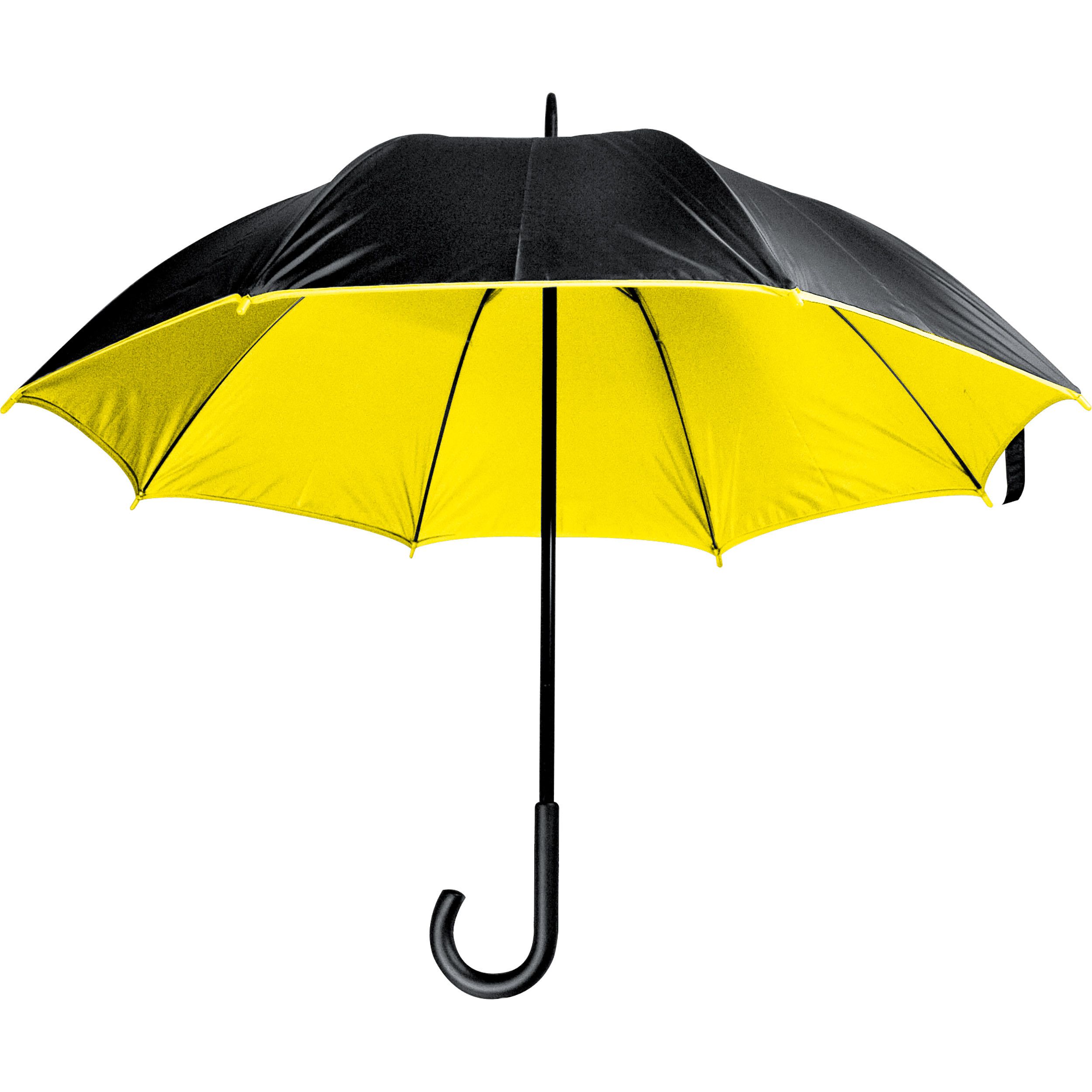 Luxuriöser Regenschirm mit doppelter Bespannung - gelb-488