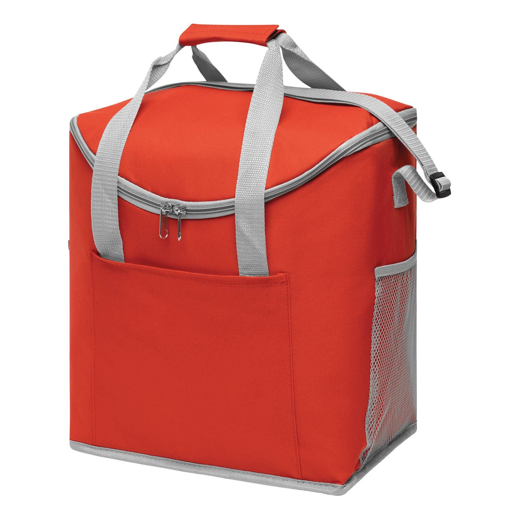 Kühltasche FROSTY - grau - rot-929