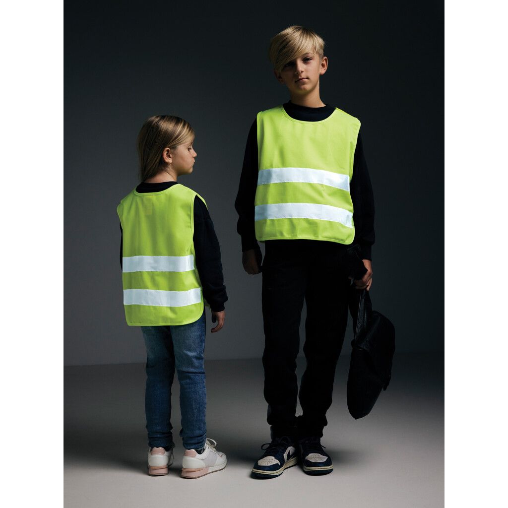 Sicherheitsweste aus GRS recyceltem PET 7-12 Jahre - gelb-597