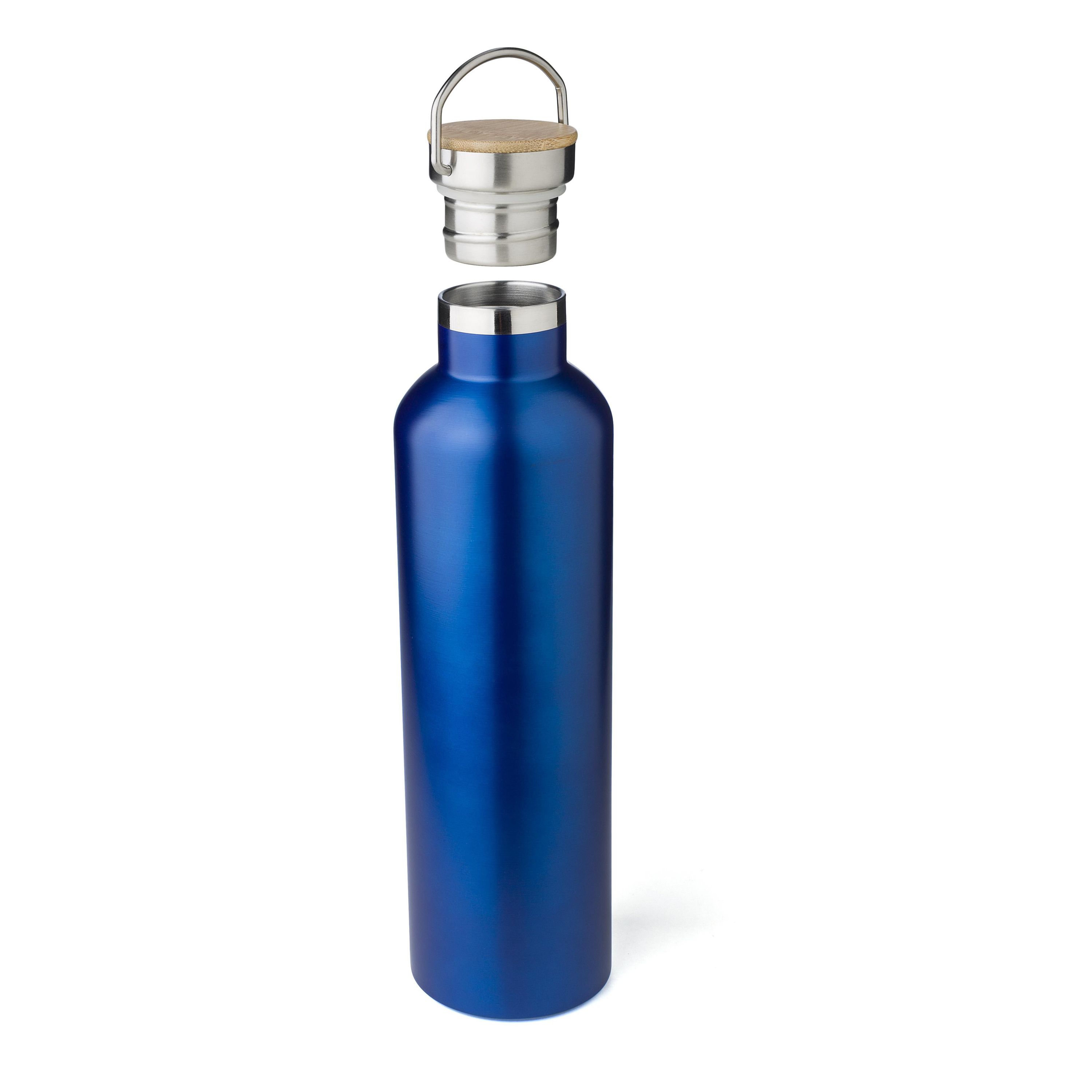 Doppelwandige Flasche aus Edelstahl Damien - schwarz-700