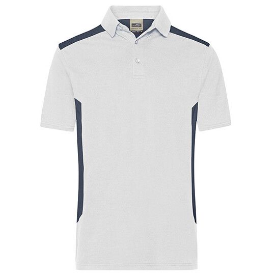 Men´s Workwear Polo -STRONG- - white - carbon-182