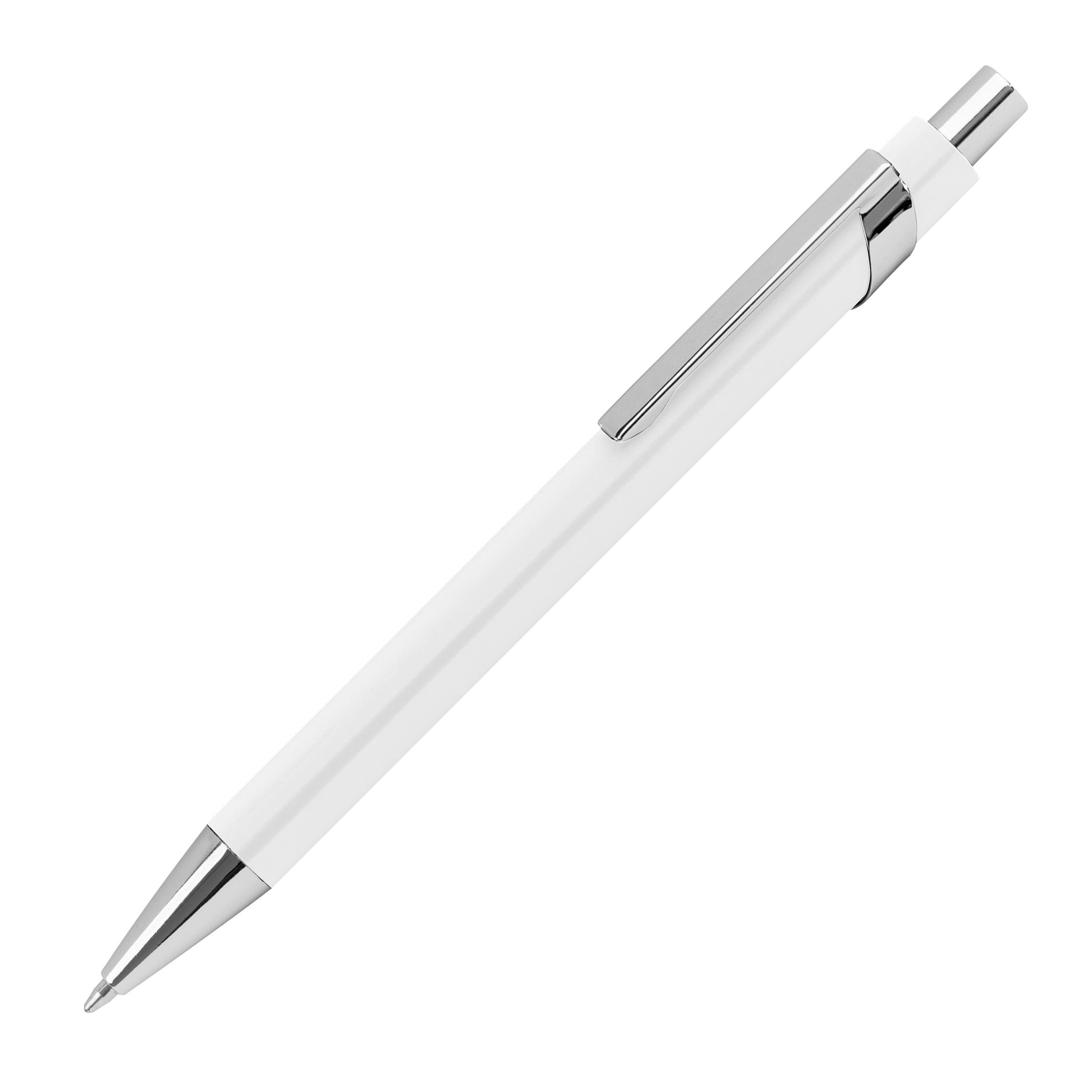 Kugelschreiber aus Metall - weiß-533