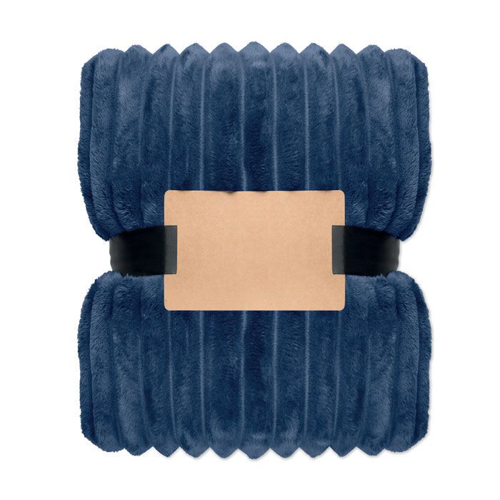 RPET-Fleece-Decke NIEVE - blau-311