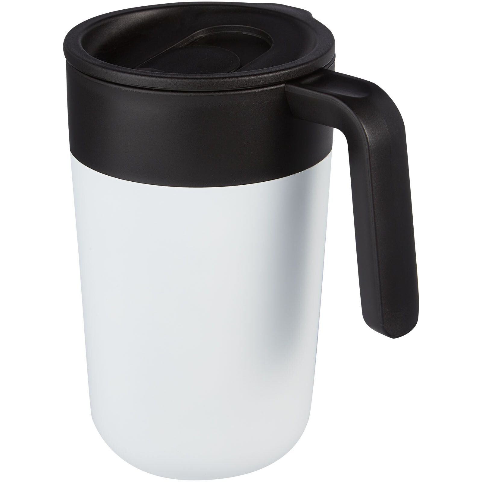 Nordia 400 ml doppelwandiger Becher aus Recyclingmaterial - weiss-161