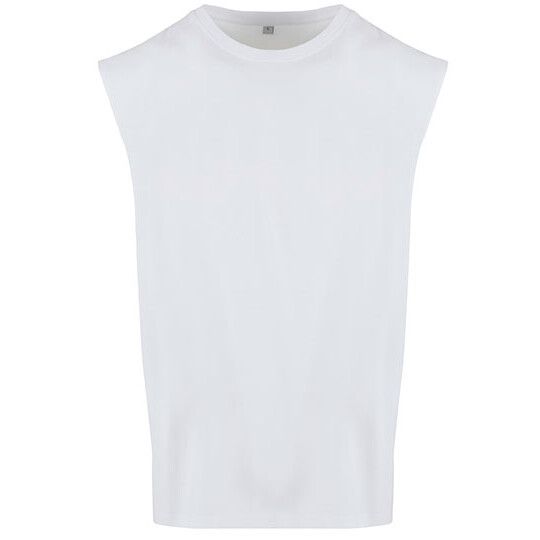 Sleeveless Tee - white-584