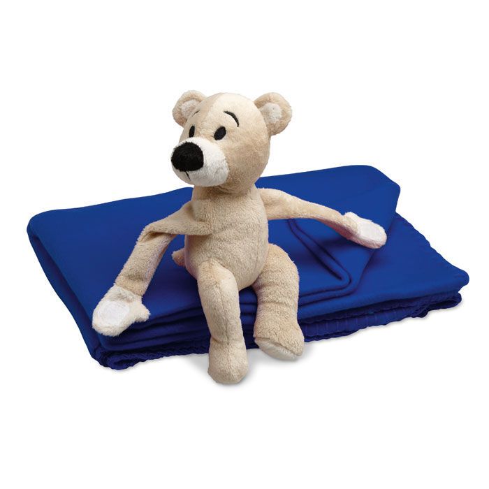 Kinder-Fleece-Decke MANTA - blau-269