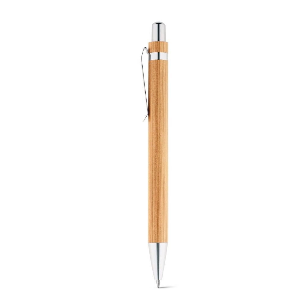 GREENY Schreibset mit Kugelschreiber und Minenbleistift aus Bambus - natur-455