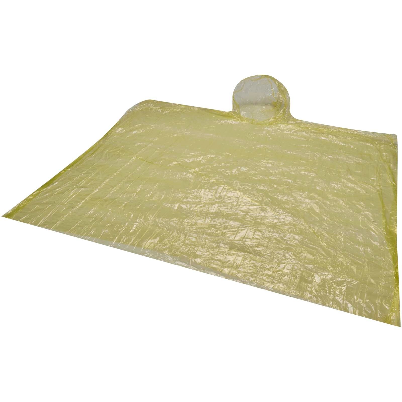 Fog Poncho in rundem Kunststoffbehälter mit Karabiner - gelb-312