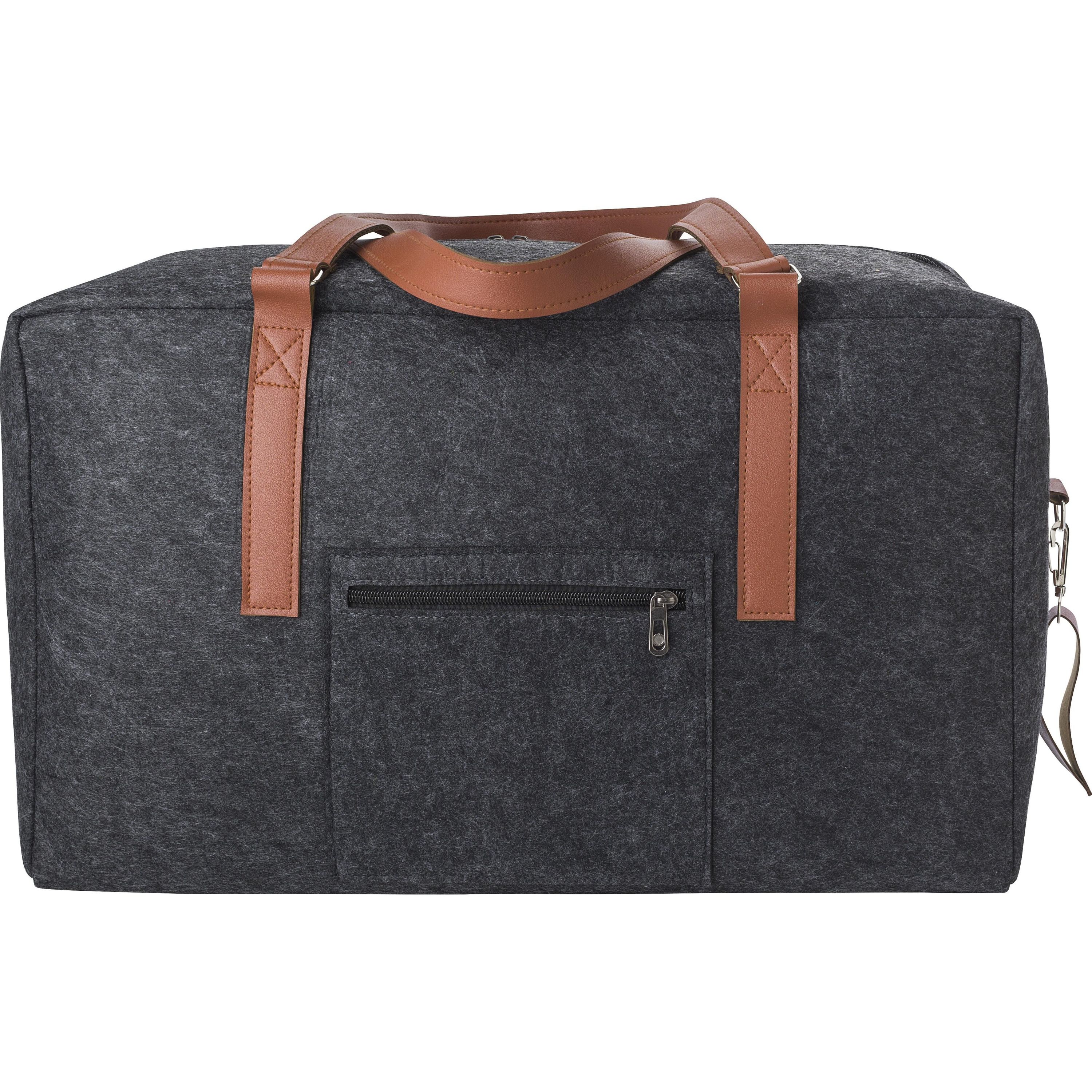 rPET-Filz-Reisetasche Natalie - grau-936