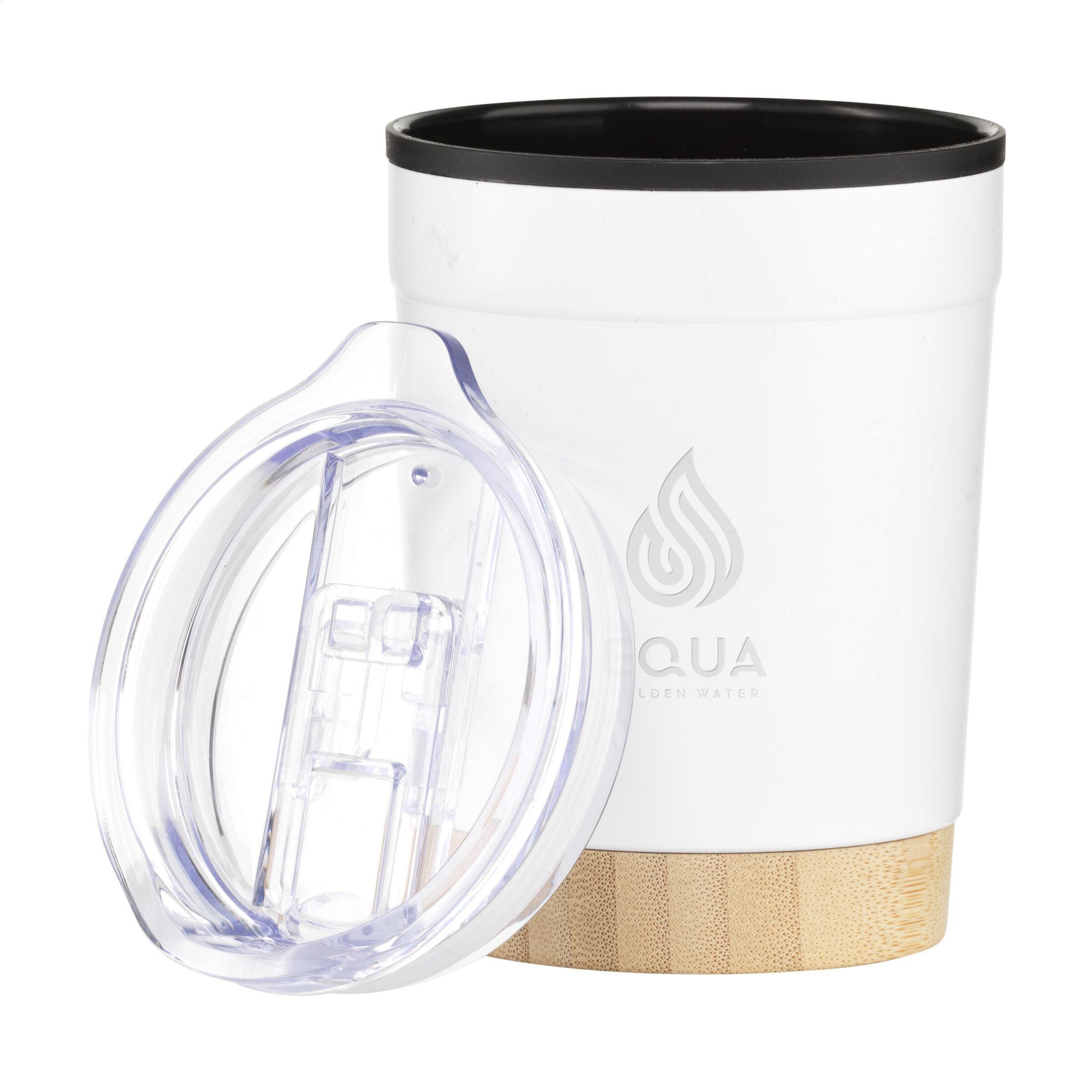 Kobe Bamboo RCS Recycled Steel 350 ml Kaffeebecher - weiß-973