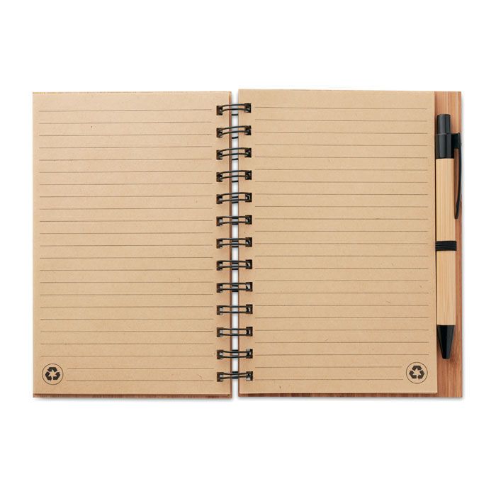 Notizbuch Bambusdeckel BAMBLOC - holz-265