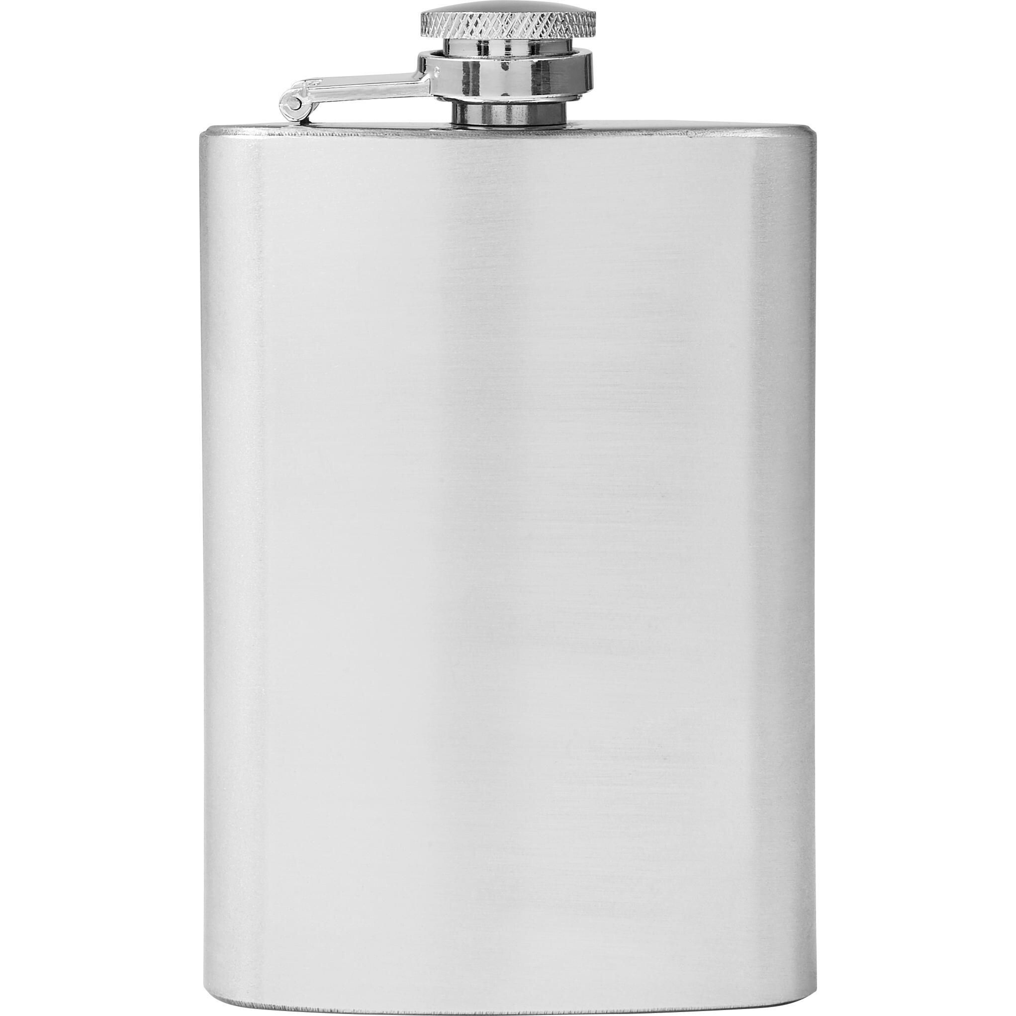 Flachmann aus Stahl (100 ml) Ingrid - silber-997