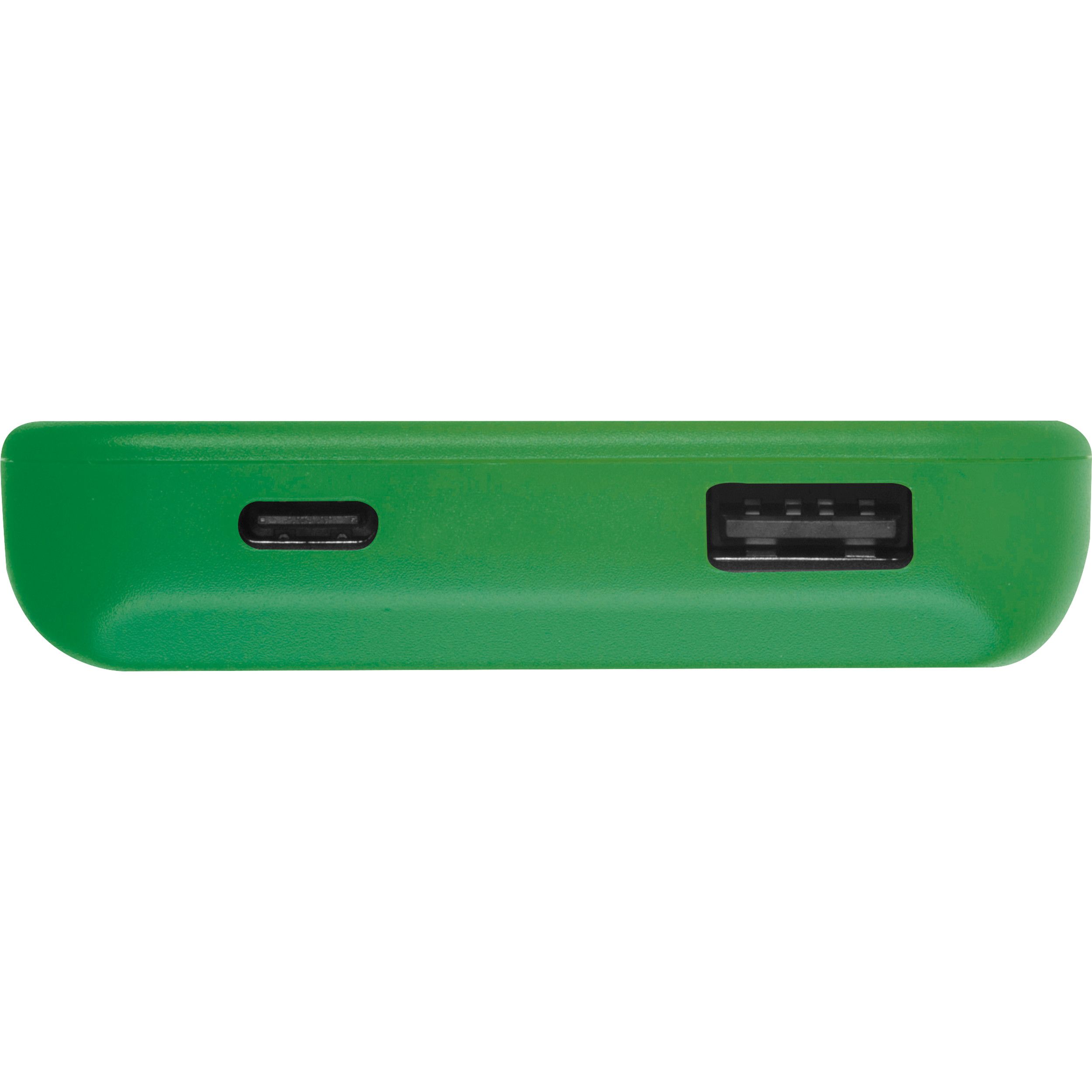 Recycelte Powerbank 10.000 mAh PRESTON - grün-600