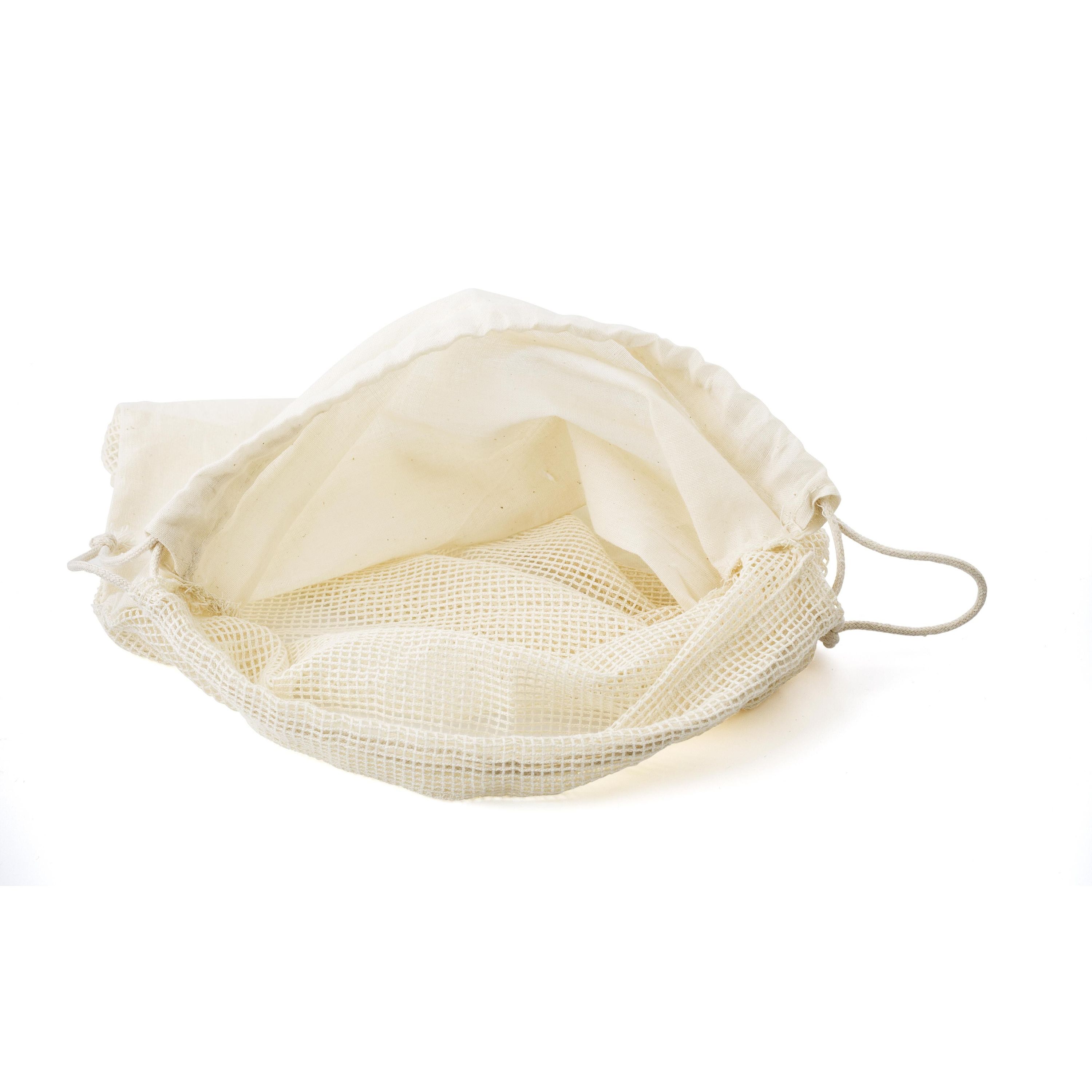 Organic cotton fruits and vegetables bag Freddy - khaki-982