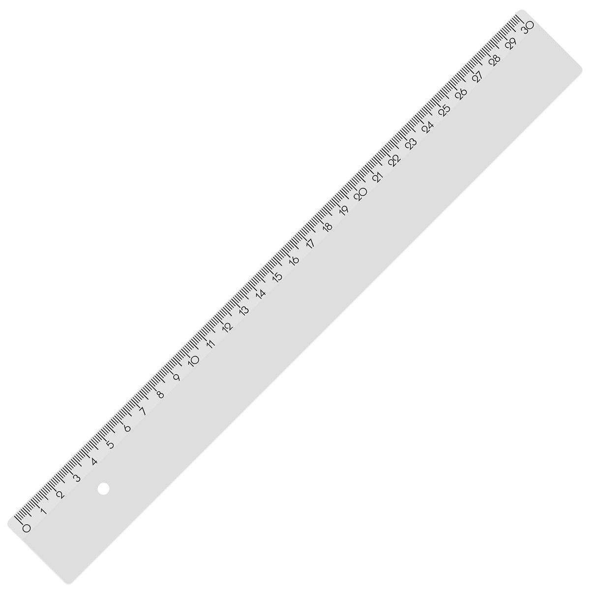 Lineal 30 cm - weiß-415