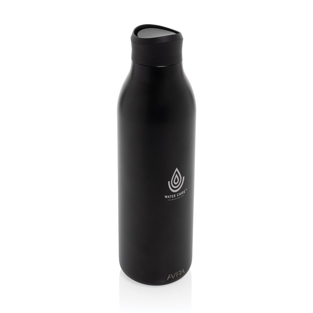 Avira Alok 360 Klick-Wasserflasche aus RCS rec. Stahl, 600ml - schwarz-763
