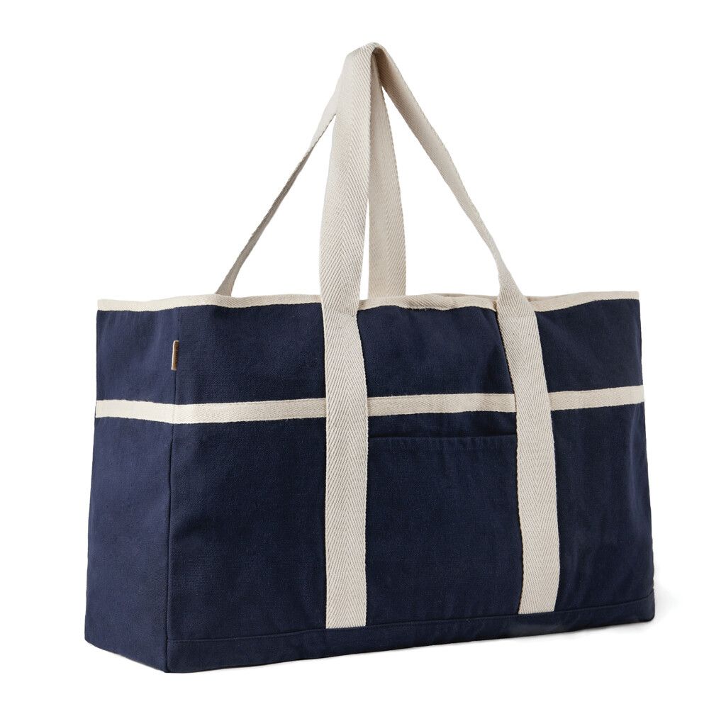 VINGA Volonne AWARE™ Strandtasche aus recyceltem Canvas - blau-268
