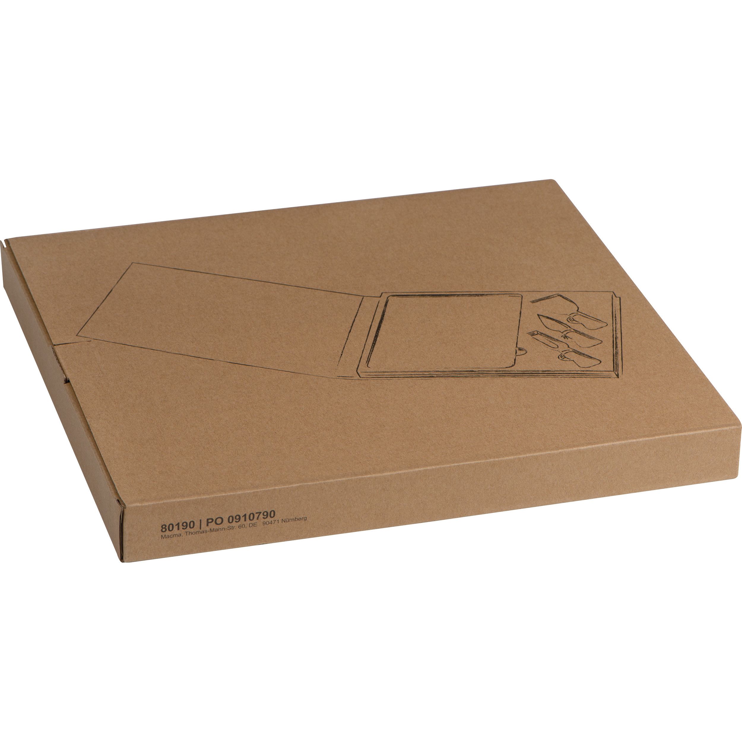 Set aus Schieferplatte und Käsebesteck - anthrazit-321