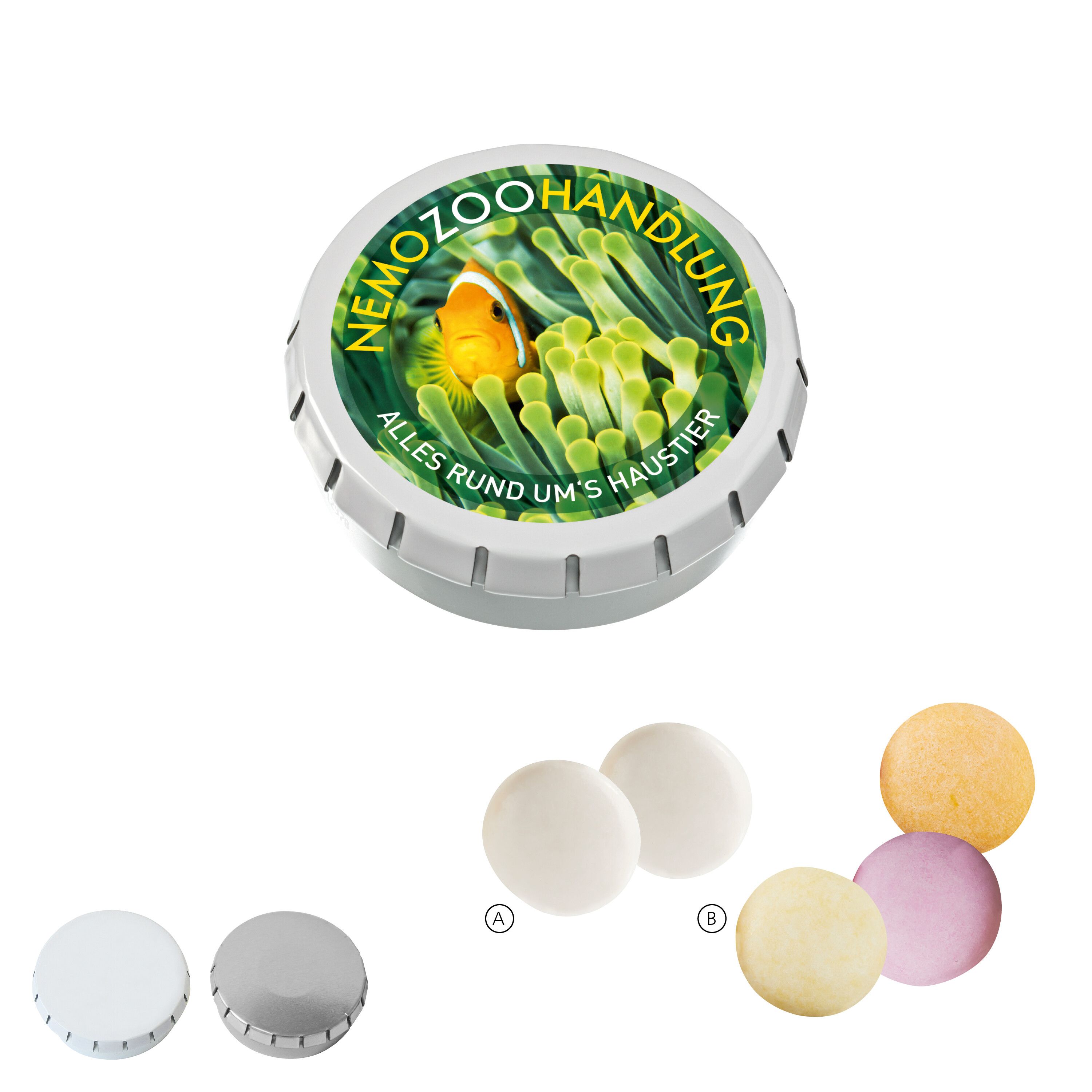 SUPER-MINI-Drück-mich-Dose mit mentos, 22g-104