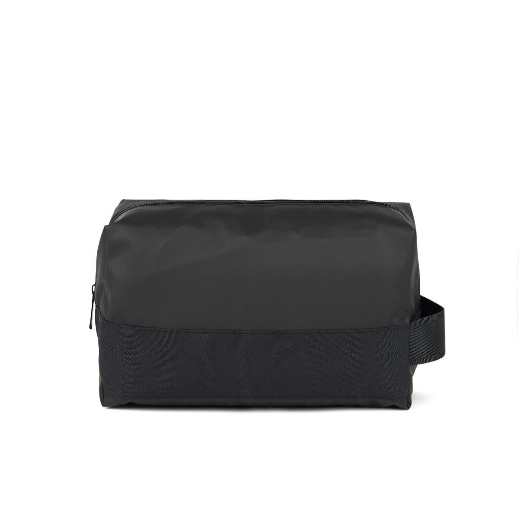 VINGA Livorno Kulturbeutel aus GRS recyceltem Polyester - schwarz-991