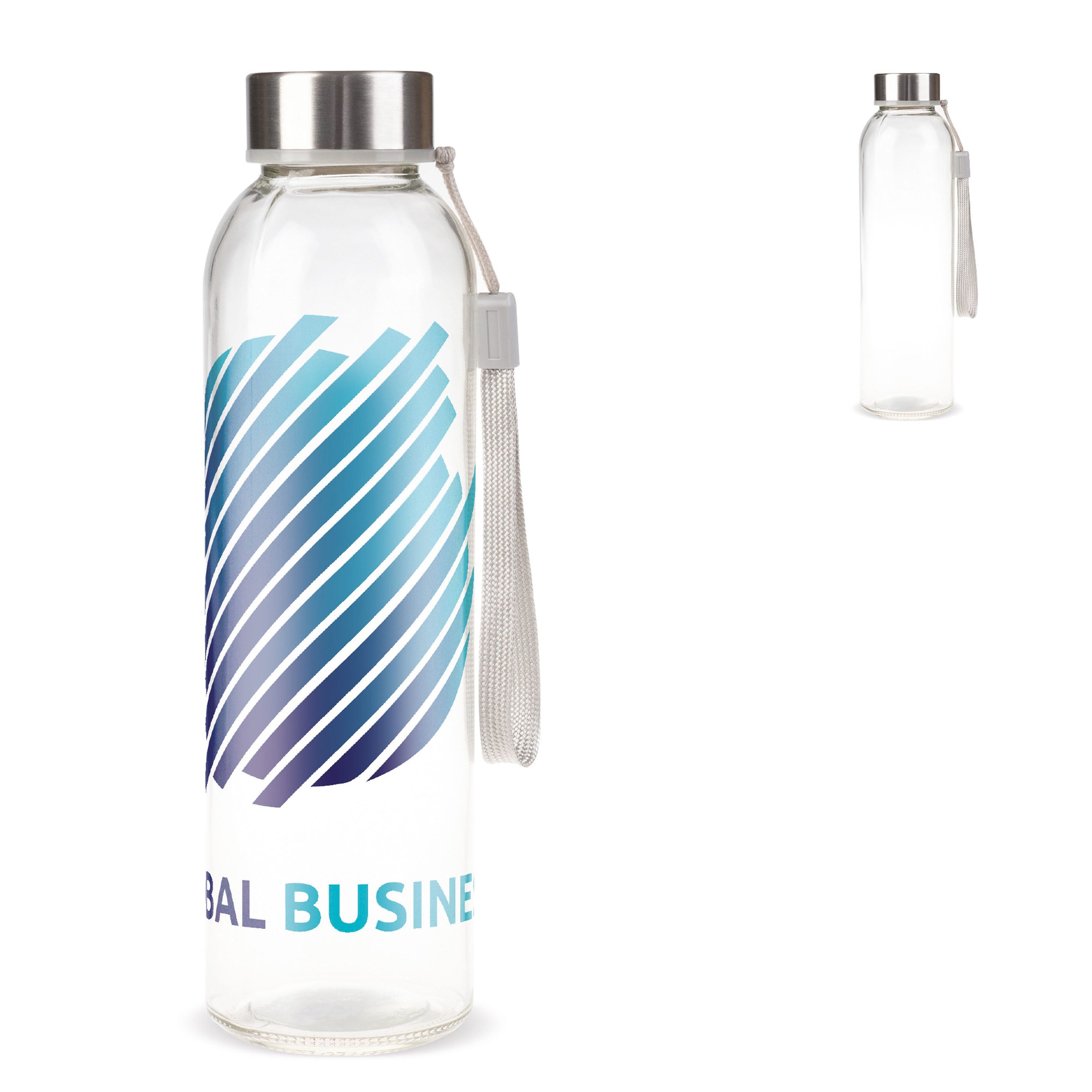 Trinkflasche aus Glas 500ml - transparent-585