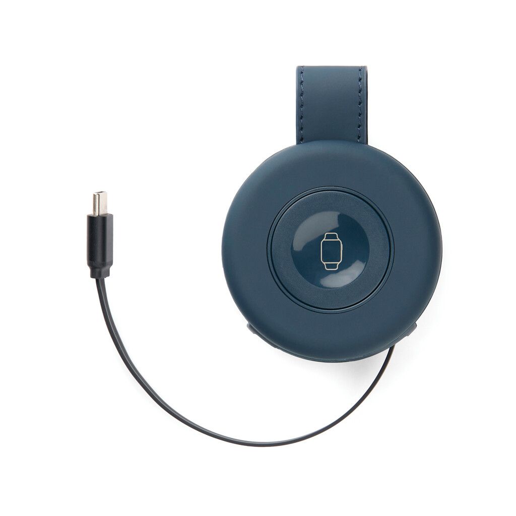 VINGA Baltimore 2-in-1 kabelloser 15W RCS Travel Charger - navy blau-46