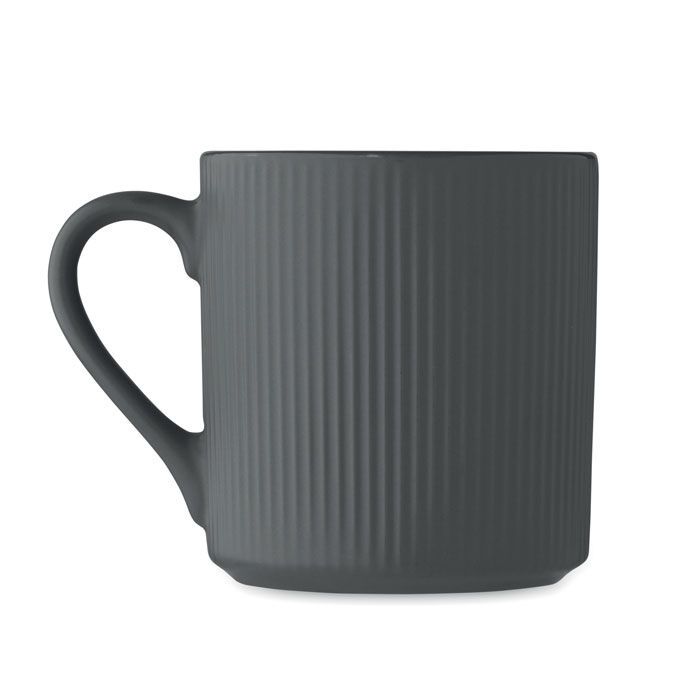 Keramikbecher matt 340ml RIBMUG - steingrau-253