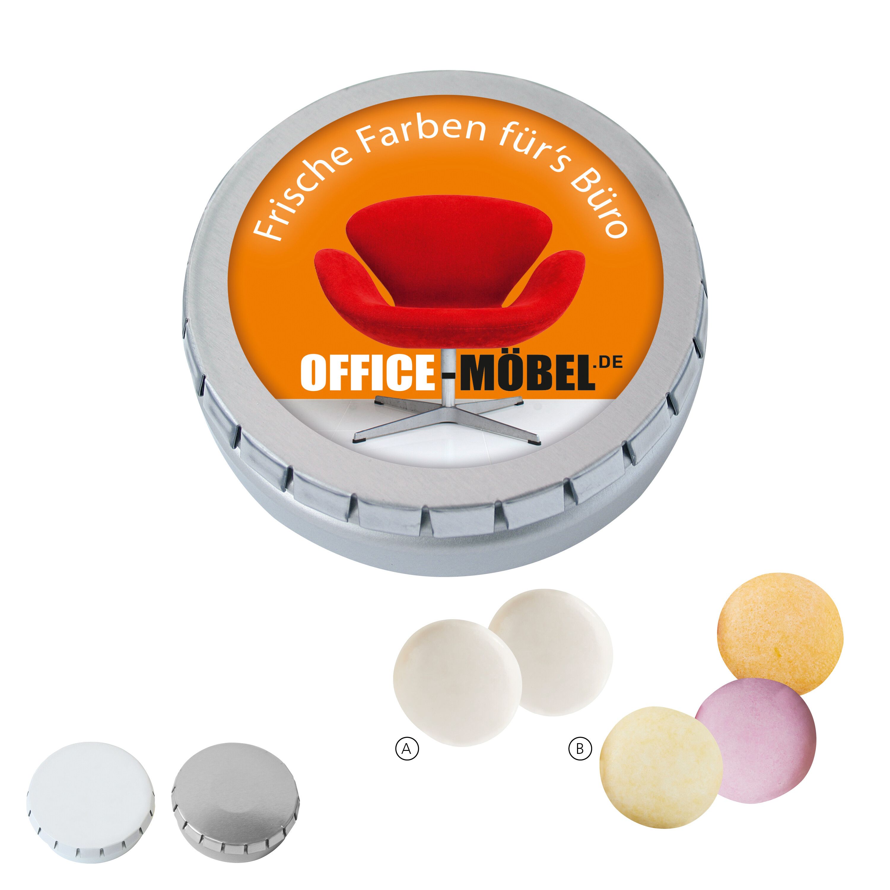 MINI-Drück-mich-Dose mit mentos, 50g-293
