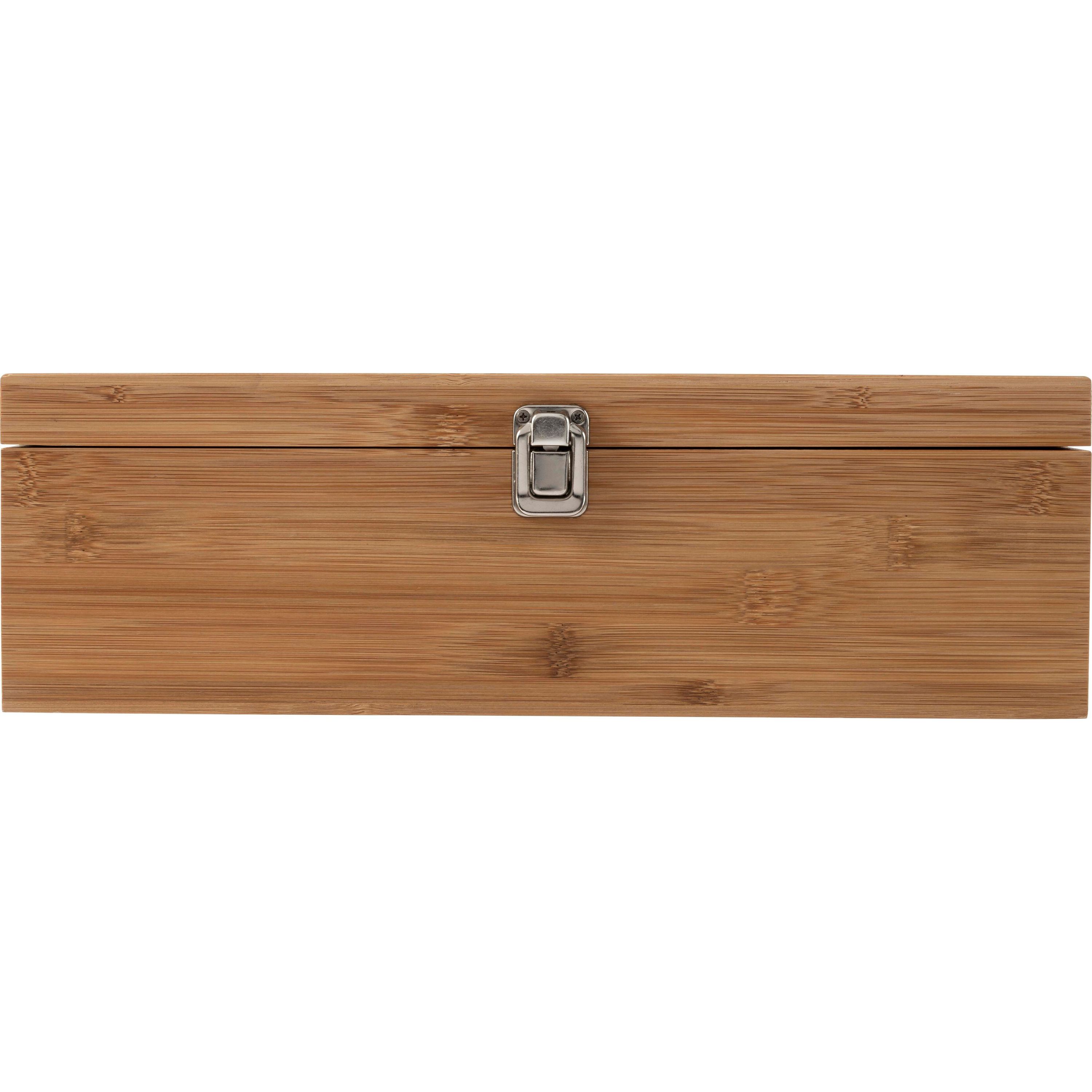 Weinset und Geschenkbox aus Bambus Gareth - braun-972