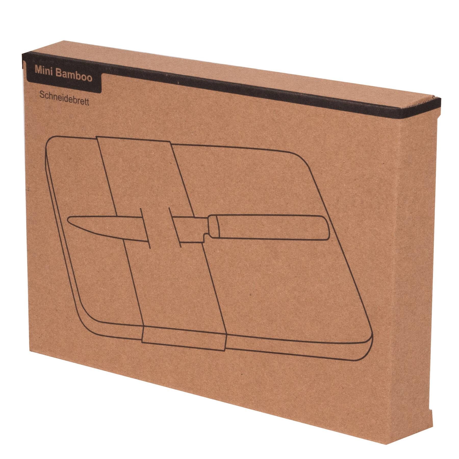 Schneidebrett MINI BAMBOO - braun-519