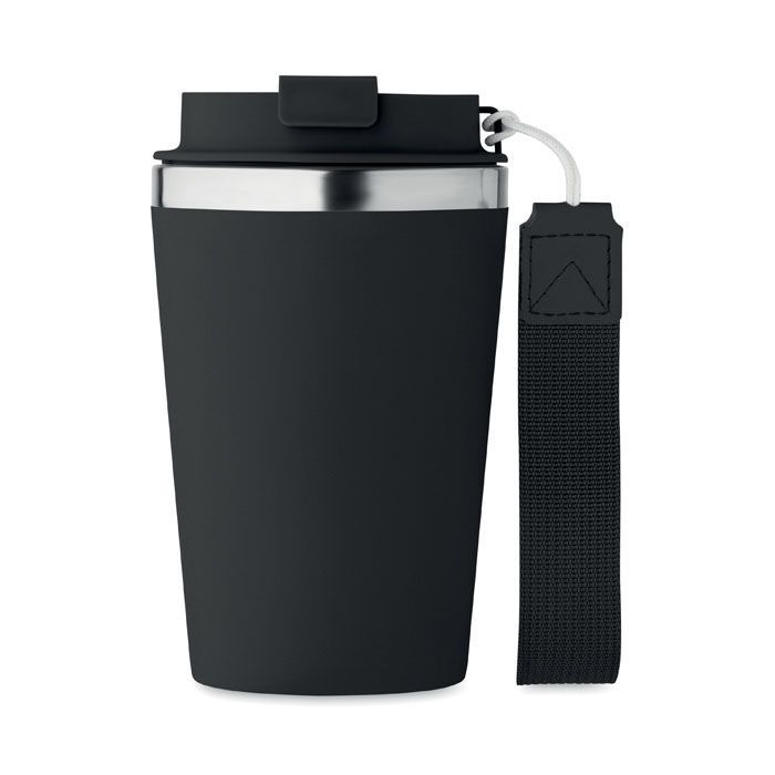 Doppelwandiger Trinkbecher 350 ml TOPAZ - schwarz-850