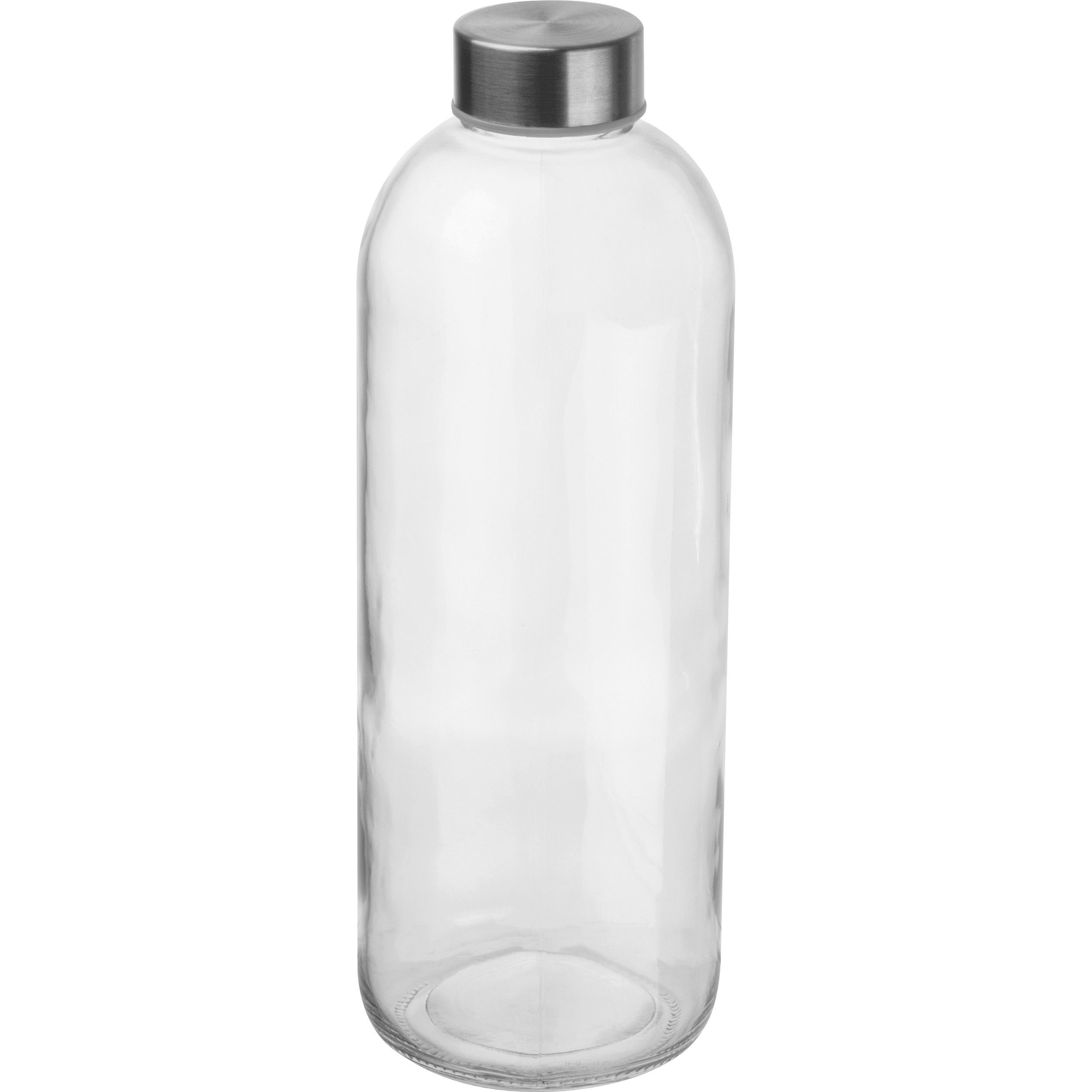 Trinkflasche aus Glas mit Neoprenüberzug, 1.000ml - schwarz-211